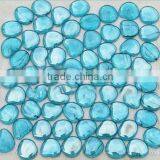 Raindrop Crystal Glass Mosaic Tile of Bathroom(PMGA082)