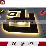 CE UL Rohs LED Backlit Acrylic Base Stainless Steel Illuminated Sign Letters thumbnail-3