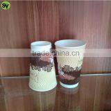 Wholesale Colorful Promotional Ripple Wall Paper Cups With Lids thumbnail-3