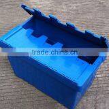 50Litre/54L Sale Plastic Boxes With Lid,Stackable Hinged Plastic Tote Boxes,Plastic Box With Hinged Lid thumbnail-5