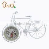 Modern Decoration Metal Gift Bicycle Table Clock