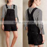 Popular Denim Adult Formal Black Short Jumpsuits thumbnail-1