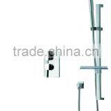 Brass Brushed Chrome Rain Shower Set 07/L8585-005 thumbnail-1
