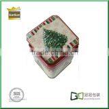 Gift Box Christmas Tree Empty Tin Cans