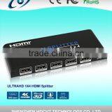 High Quality Support 3D UHD HDMI Splitter 1 * 4, 4K*2k