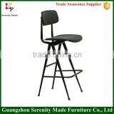 Matel Bar Stool High Chair Price With PU Seat