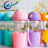 Mushroom Shape Cartoon Portable Silicone Cup Sleeve With Tea Infuser thumbnail-5