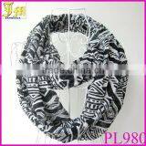 New Women Fashion Tribal Aztec Print Scarf Black Geometric Long Chiffon Shawl Wrap thumbnail-1