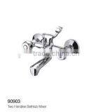 Exposed Wall Mounted Two Holes Bath and Shower Mixer Faucet thumbnail-1