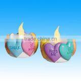 Set of 3 Valentine Heart Tealight Candle Holders thumbnail-1