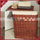S&D Poly Storage Artificial Rattan Laundry Basket Rectangular Rattan Weaving Storage Basket thumbnail-3