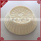 Multi-functional Housewares Round Shape White Plastic Rattan Bread Basket thumbnail-6