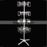 Supermarke Floor-standing 4 Tier Metal CD Display Rack thumbnail-2