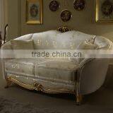 Romantic And Charming Classic Solid Wood Upholstery Love Sofa/Two Seater Sofa(MOQ=1 SET) thumbnail-1