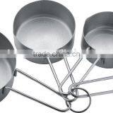 Wholesale Kitchen Accessories 4Pcs Different Size Stainless Steel Measuring Cup thumbnail-3