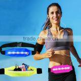 Battery Free Waist Bag With Self-powered Safety LED Light for Night Runner thumbnail-3