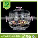 Perfect Design Double Wall Lid Tea Infuser Water Drinking Glass Tumbler - 10oz 300ml thumbnail-1