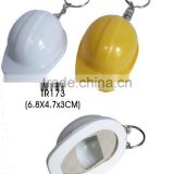 Promotional different colors helmet shape plastic bottle opener keychain