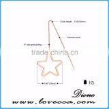 Latest Earring Designs Ear Line Long Chain Line Earrings Stainless Steel thumbnail-1