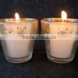 Frosted Glass Candle Holder thumbnail-1
