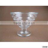 With Corrugated Glass Ice Cream Bowl / Glass Ice Cream / Glassware thumbnail-1