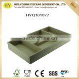 Custom Compartment Unfinished Wooden Tray With Handle thumbnail-1