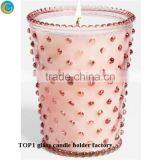 Home Decorative Colorful Votive Glass Candle Jar thumbnail-5