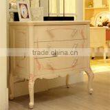 BISINI New Arrival Vintage Hand Carved 3 Small Drawer Filling Wood Cabinet - BF07-70357CD thumbnail-1