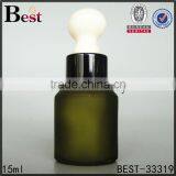 15ml China Cosmetic Essence Perfume Glass Bottle Factories Big Rubber Black Plastic Dropper Bottle Glass Wholesale thumbnail-1