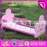 Natural Handmade Wooden Baby Doll Bed for Sale WJ278012A thumbnail-2