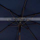 Navy Blue 3M Fabric Patio Market Umbrella thumbnail-3