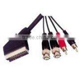Scart Plug to 2rca Plug+2 Bnc Plug Cable thumbnail-1
