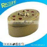 Metal Little Bear Carved Gold Jewelry Box thumbnail-1