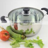 26cm Stainless Steel Soup Pot Kitchen Cooking Pot Stockpot for Gas and Induction Cooker