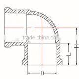 HIGH QUANLITY 90 DEG ELBOW OF PVC DIN STANDARD FITTINGS FOR WATER SUPPLY thumbnail-2
