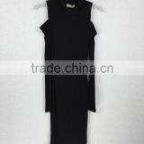 Sexy Black Sleeveless Cocktail Dress for Women Cotton Made in thumbnail-2