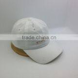 White Unstructured Washed Dad Cap Custom Distressed Hat thumbnail-3
