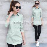 Latest Fashion Long Sleeve Ladies Blouse Designs for Fat Ladies thumbnail-4