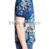 Custom Made Clothing Manufactures Mens Short Sleeve Polo Shirt With All Over Floral Print Polo With Rib Collar thumbnail-4