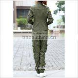 Wholesale Factory Supply Custom Sexy Girls Military Suit Olive Green Uniform thumbnail-2