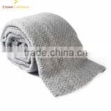 High Quality Kids Cashmere Wool Blended Infant Travel Blanket thumbnail-1