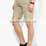 Mens Summer Khaki Office Stylish Woven Fashion Design Shorts thumbnail-3