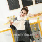Brand Scarf Faux Rabbit Fur Scarf 2016 Female Best Quality Pashmina Tassels Women Wrap Muffler Neck Warmers thumbnail-1