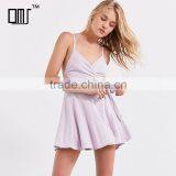 2018 Summer Best Seller Apparel For Women Tie Waist Strappy Modal Romper thumbnail-3