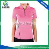 100% Polyester Quick Dry Ladies Golf Polo Shirt thumbnail-1