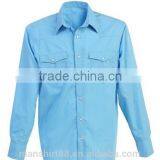 Thick Solid Fabric Double Pocket Mens Casual Shirts thumbnail-3