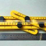 Four Sided Multi Angle ABS Ruler Measures All Angles Template Tools Foldable Adjustable Square Ruler thumbnail-3