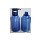 blue PET plastic pump bottles