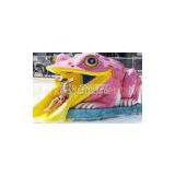 Customized Frog Type Small Water Slides , Fiberglass Water Slides for Kids