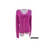 Sell Ladies' L/S Ribbed Cardigan